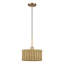 Luminaire suspendu feuille d'or antique 1 lumière Weavington-121436189