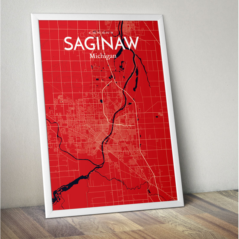 Saginaw - No Frame Print, 70.1cm H x 50cm W x 0.1cm D