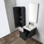 Meuble-lavabo flottant avec lavabo et armoire latérale 20 po Loften-87851278