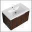 Meuble-lavabo 72 po à fermeture en douceur avec lavabo et petites tablettes de rangement-1022621971