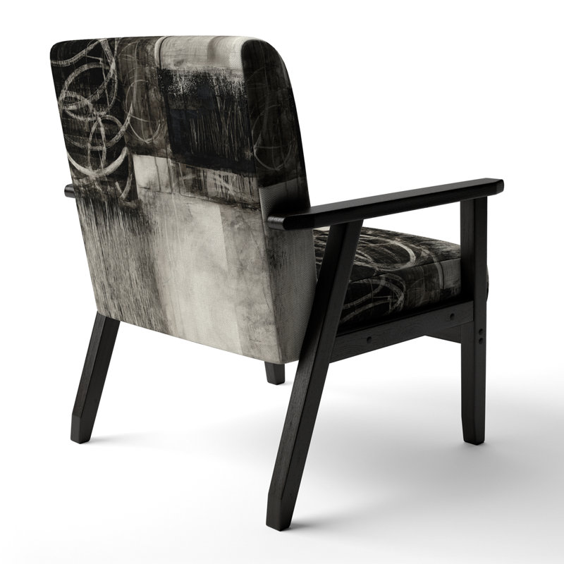 Maratha - A Geometric Day I - Fauteuil rembourré Mid-Century