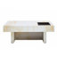 Table basse avec motifs imitation marbre