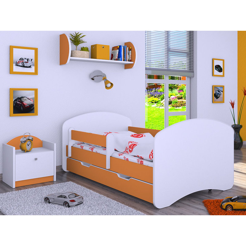 Manzano Cabin Bed with Storage Included, Orange