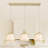 3-Light Modern Classic Fabric Linear Pendant Light-723575776