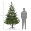 Arbre de Noël artificiel de 50,4 po de largeur, réaliste, 2901 pointes, assemblage rapide, coffre-fort, décor stable
