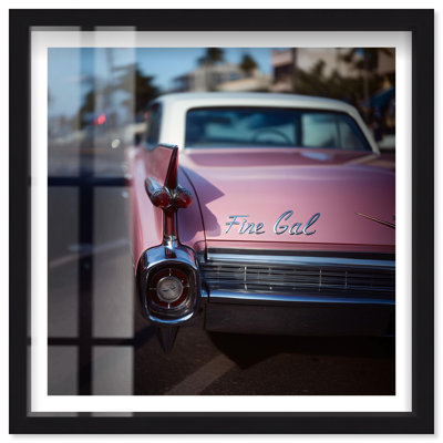 «Fine Gal I Shadowbox Print Glam» par Notoriart, cadre noir, 31 x 31