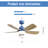 42 Inch Ceiling Fans With LED Light 22W And Remote Control 5 ABS Fan Blades For Bedroom