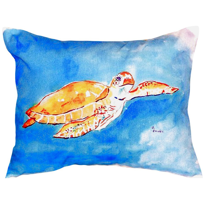 Coussin décoratif d'extérieur Sea Turtle