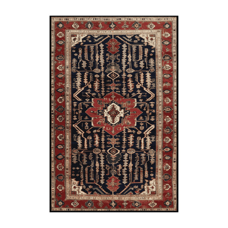 Tapis brun lavable à la machine, Rectangulaire 8 pi x 10 pi