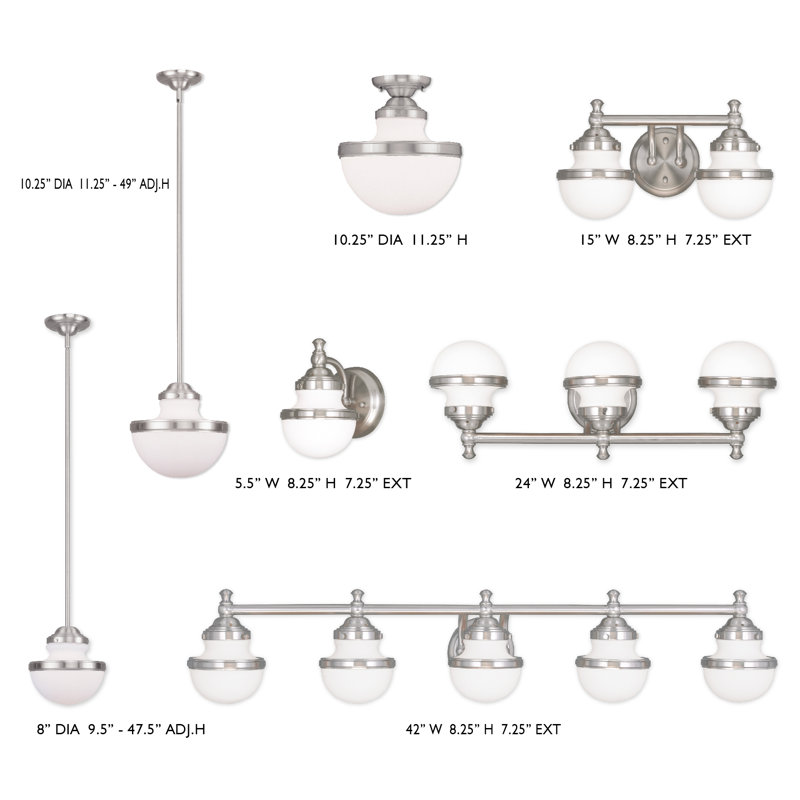 Aseret 1 - Light Single Pendant, Brushed Nickel, 9.5" H x 8" W