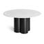 4 Quarter Round Marble Dining Table-1257791523-1257791548