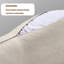Causeuse-coussin standard en chenille crème et blanc-22893633