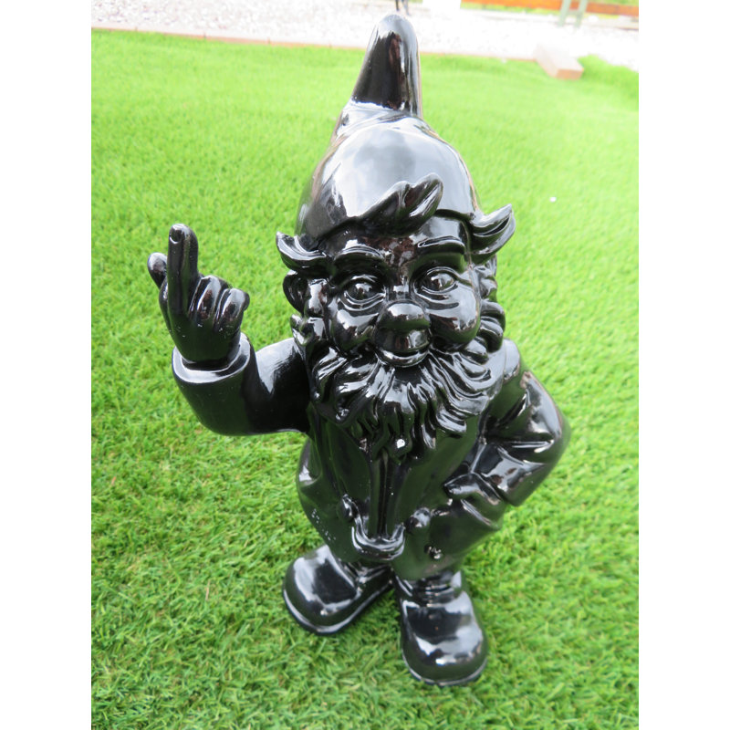McLoud Fantasy & Sci-Fi Weather Resistant Plastic Garden Statue, Black