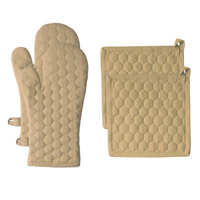 FabStyles Fouta Potholder & Oven Mitt Set