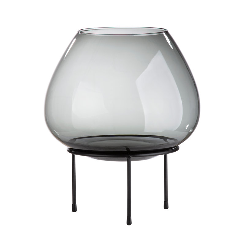 Vitu Glass Tabletop Hurricane, 30cm H x 26cm W x 26cm D