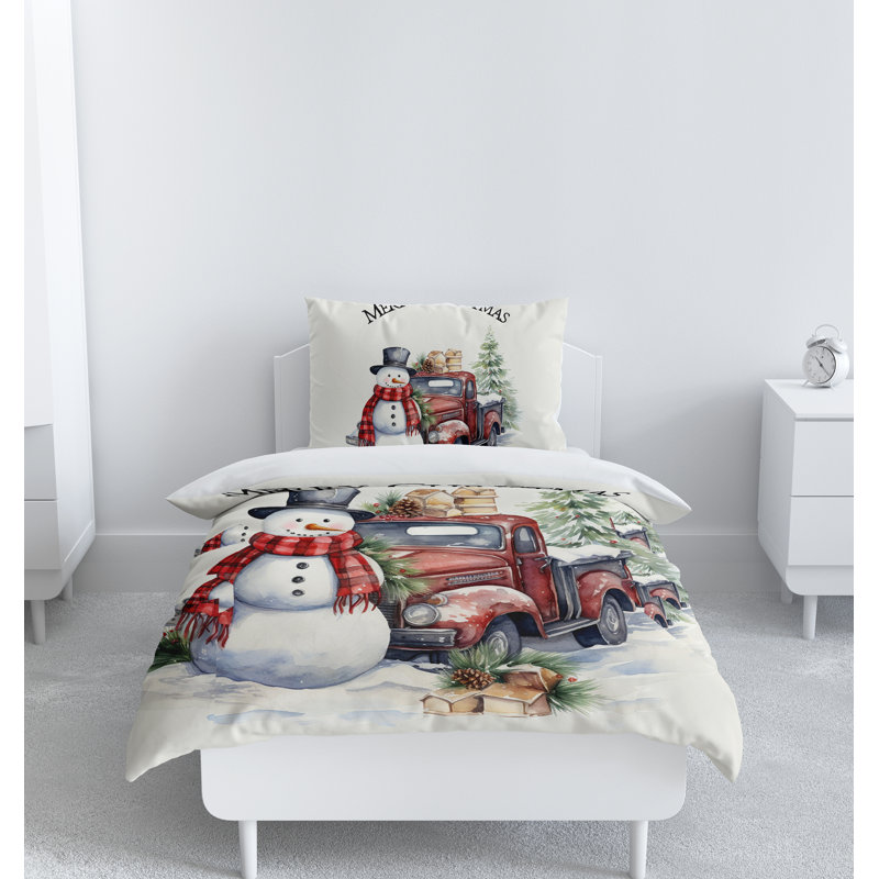Modern & Contemporary Polyester Abstract Duvet Cover, Queen Duvet Cover + 2 Queen Shams
