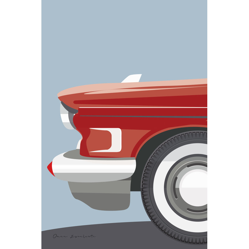 Amrican Vintage Car III by Omar Escalante - Wrapped Canvas Print, 122cm H x 81cm W