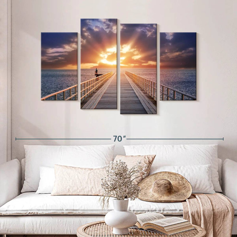 Aletra Dock At Twilight, 32'' H x 52'' W