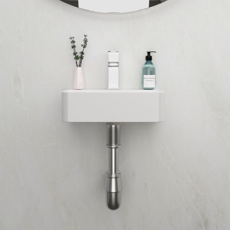 Go Peak Track 10'' Ceramic Rectangular Bathroom Sink