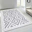 Avon Rug Grey Cream Large Area Rug, Non Slip Hallway Runner, Soft Carpet Door Mat for Living Room, Bedroom & Kitchen-450638694