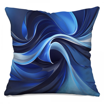 Coussins décoratifs Blue Abstract Waves