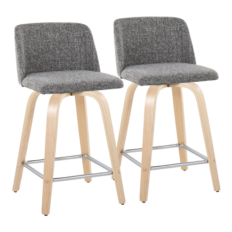 Archaimbaud Swivel Upholstered Counter Stool