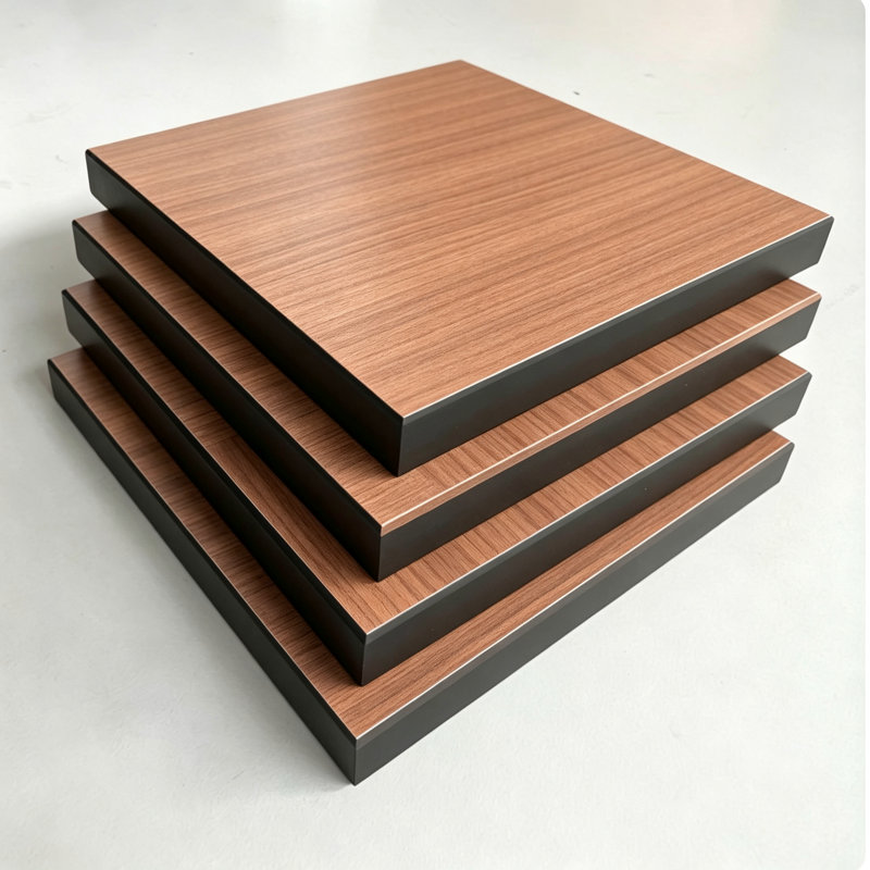 Panneau mural ANYIPRO 8 mm HPL Shiplap, 96 po x 15,75 po, bois de rose foncé, classe A, Bois de rose foncé