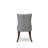 7-Pc Mid Century Dining Set Consist a Table and 6 Light Gray Polyester fabric Upholstered Chairs with Button-Tufted Back, Antique Walnut-1496369358-1496369330-1507474120