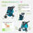Petique's Durable Folding Standard Stroller - Razzberry-27325023
