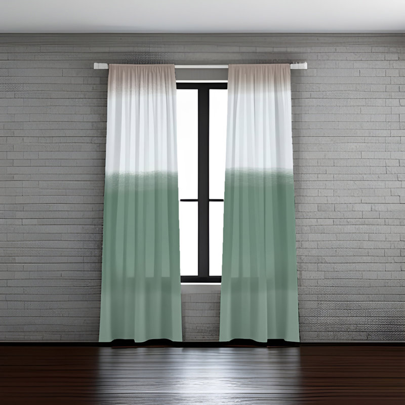 Annalin Semi Sheer Curtain Panel Pair, 40" W x 52" L