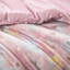 Literie imprimée métallique simple / simple TG avec coussin - textile ultra doux et résistant à l'édredon