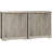 Fluted Modern Buffet Sideboard Cabinet With Doors & Shelves-1965663066