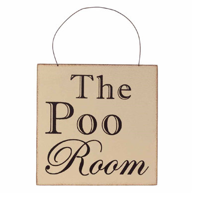 Sadler The Poo Room Sign