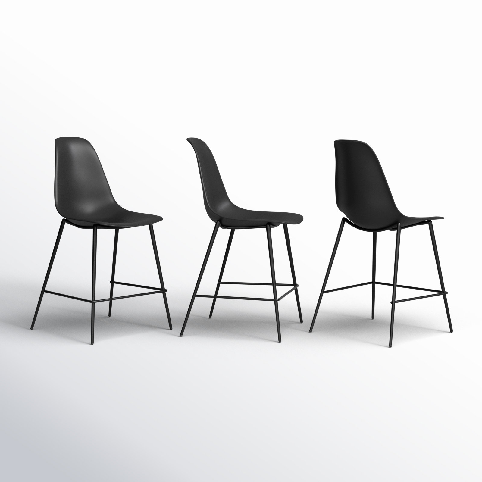 Isla 25" Bar Stool, Black