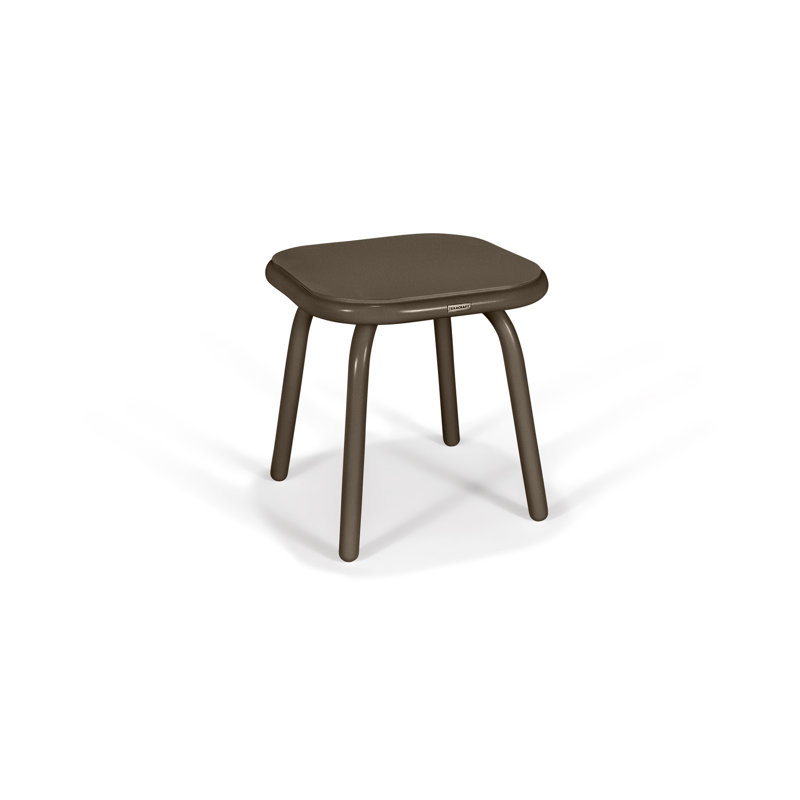 Holsen 19x19x19 Square Rigid Side Table, Tan / Latte