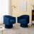 Murrow Velvet Swivel Barrel Chair-409425049