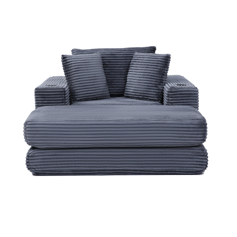 Très grand canapé-lit modulaire 3-en-1 avec confort en forme de nuage pour la lecture, le salon et la chambre à coucher.