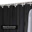 Rideau de douche transparent transparent, rideaux de douche pour la salle de bain avec 12 crochets-129947611