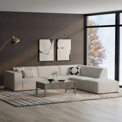Canapé modulaire avec repose-pieds Rex