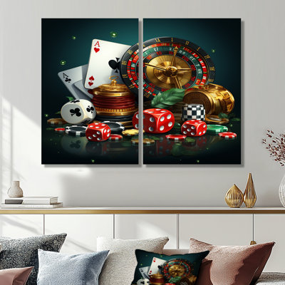 Décoration de casino - jeu de poker - poker II