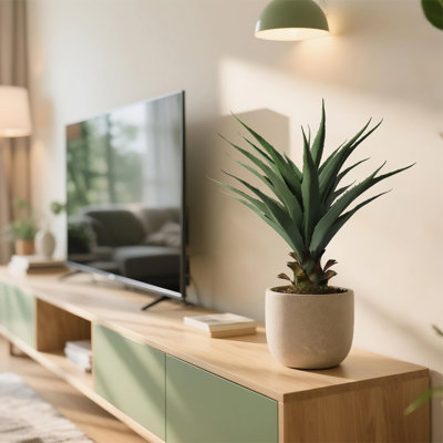 Agave 27 po plante artificielle avec pot
