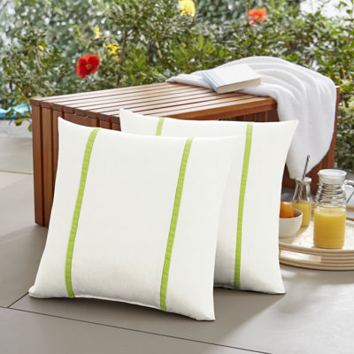 Housse et insert de coussin carré intérieur / extérieur Fletcher