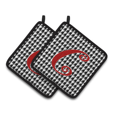 Cuisinier poignée Houndstooth