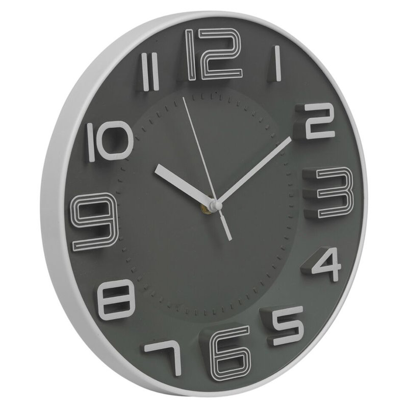 Radelina Wall Clock, Dark Gray