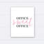 «Office Sweet Office», reproduction d'art textuel sur toile-27055048-27055051