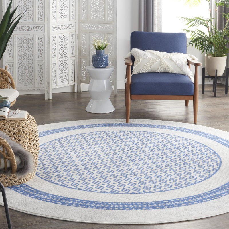 Moroccan Indoor Rug, Round 8'