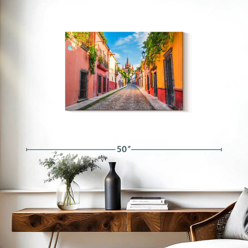 Harpa, pittoresque rue San Miguel, H 20 po x l 30 po