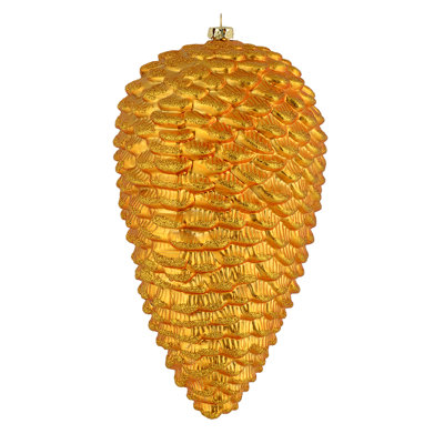 Matte Glitter Pinecone Christmas Ornament