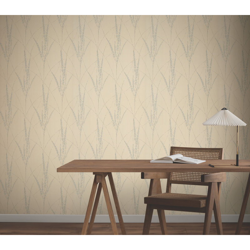 Papier peint Graceful Willow Putty, Crème