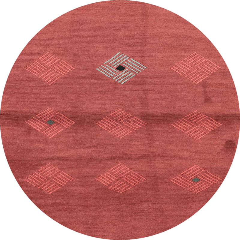 Abstract Indoor Rug, Round 6'